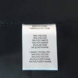 Theory Jacket Loris Craze Black Stretch Knit Size Petite Pleated-Back Coat