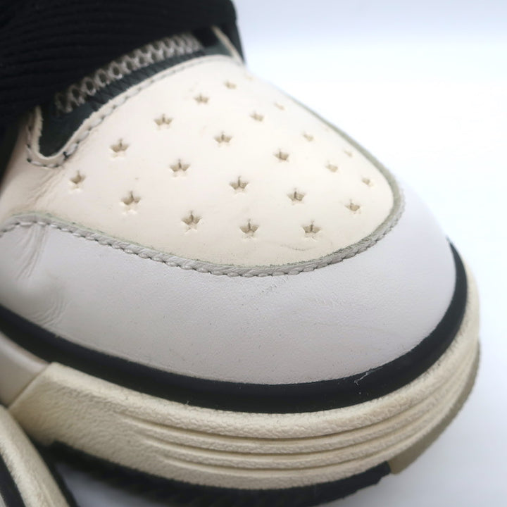 Amiri MA-1 Low Top Sneakers White Leather &amp; Mesh Size 9