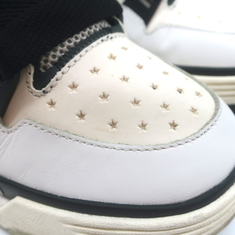 Amiri MA-1 Low Top Sneakers White Leather &amp; Mesh Size 9