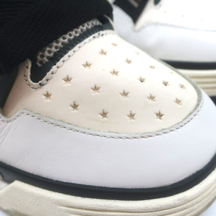 Amiri MA-1 Low Top Sneakers White Leather &amp; Mesh Size 9