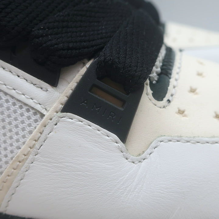 Amiri MA-1 Low Top Sneakers White Leather &amp; Mesh Size 9