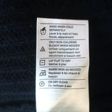 Vince Raised Collar Cardigan Navy Ribbed Wool-Cashmere Size Small V-Neck Sweater