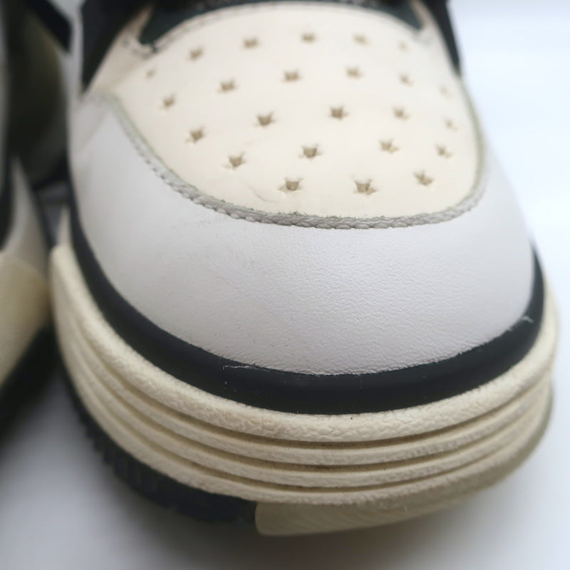 Amiri MA-1 Low Top Sneakers White Leather &amp; Mesh Size 9