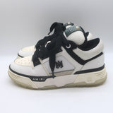 Amiri MA-1 Low Top Sneakers White Leather & Mesh Size 9
