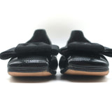 Christian Dior Idylle Ballet Pumps Black Patent Leather and Grosgrain Size 37