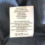 Veronica Beard Osage Ruffled Long Sleeve Top Blue Slub Jersey Size Large