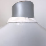 Brunello Cucinelli Monili-Trim Pussy Bow Short Sleeve Top Cream Silk Size Small