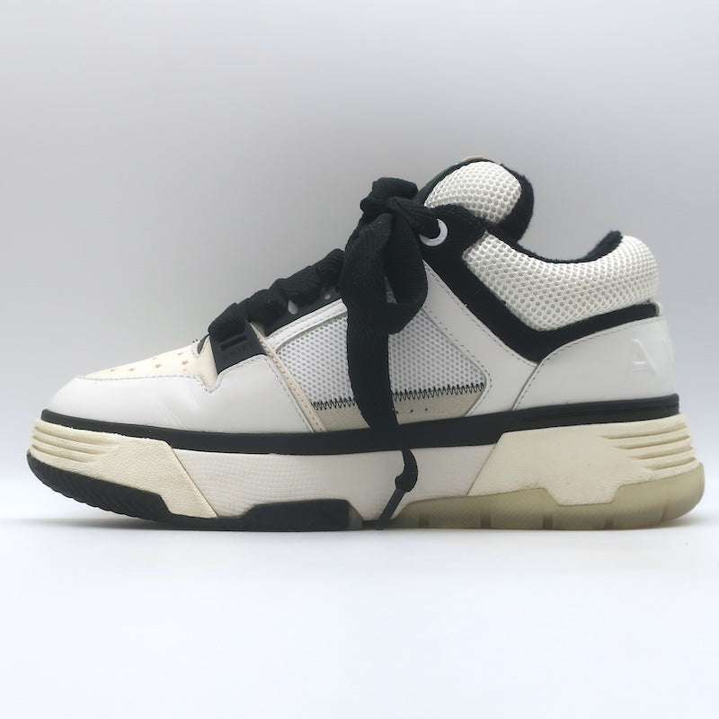 Amiri MA-1 Low Top Sneakers White Leather &amp; Mesh Size 9