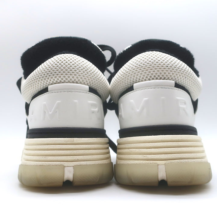 Amiri MA-1 Low Top Sneakers White Leather &amp; Mesh Size 9
