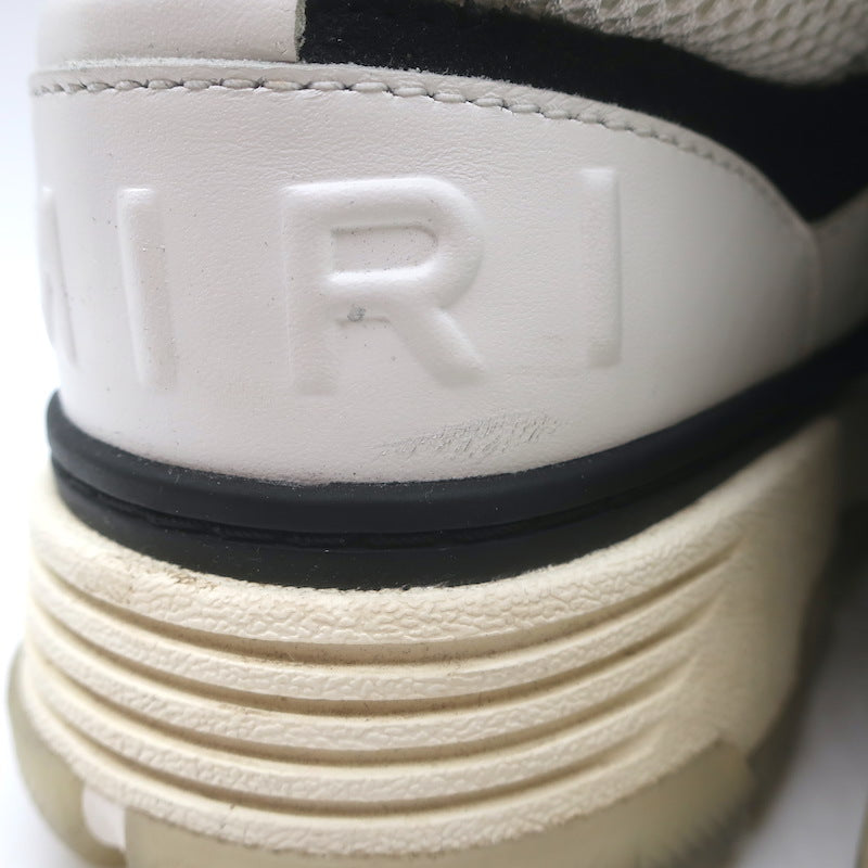 Amiri MA-1 Low Top Sneakers White Leather &amp; Mesh Size 9