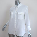 THE GREAT Gauze Rancho Top White Cotton Size 0 Button Down Shirt