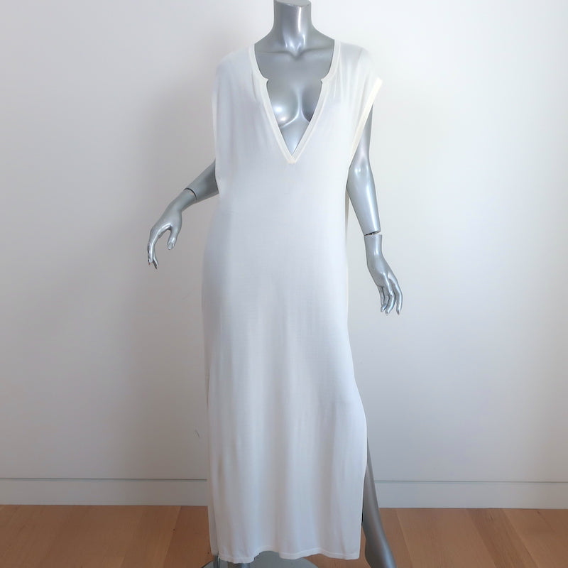 Toteme Bahia Maxi Dress Ivory Knit Size Medium Celebrity Owned Toteme Bahia Maxi Dress Ivory Knit Size Medium Celebrity Owned