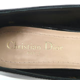 Christian Dior Idylle Ballet Pumps Black Patent Leather and Grosgrain Size 37