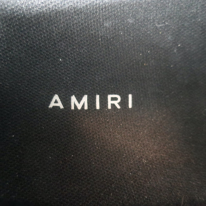 Amiri MA-1 Low Top Sneakers White Leather &amp; Mesh Size 9