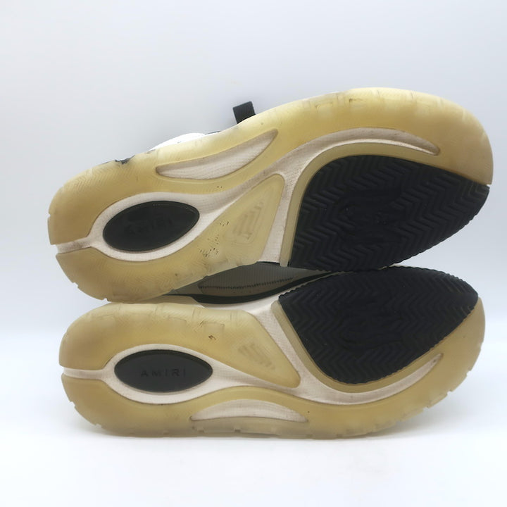 Amiri MA-1 Low Top Sneakers White Leather &amp; Mesh Size 9