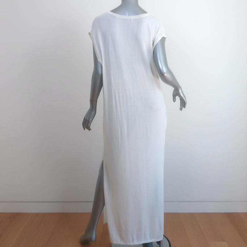 Toteme Bahia Maxi Dress Ivory Knit Size Medium