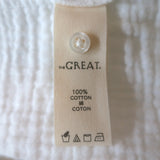 THE GREAT Gauze Rancho Top White Cotton Size 0 Button Down Shirt