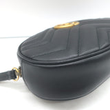 Gucci GG Marmont Belt Bag Black Matelasse Leather Size 75 US 30
