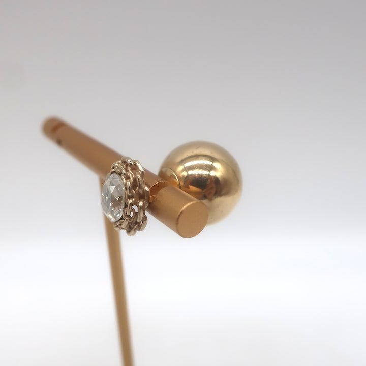 Christian Dior Tribales Crystal Single Stud Earring Rose Gold Plated