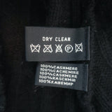 Ralph Lauren Slim Fit Cashmere Cable Knit V-Neck Sweater Black Size Medium