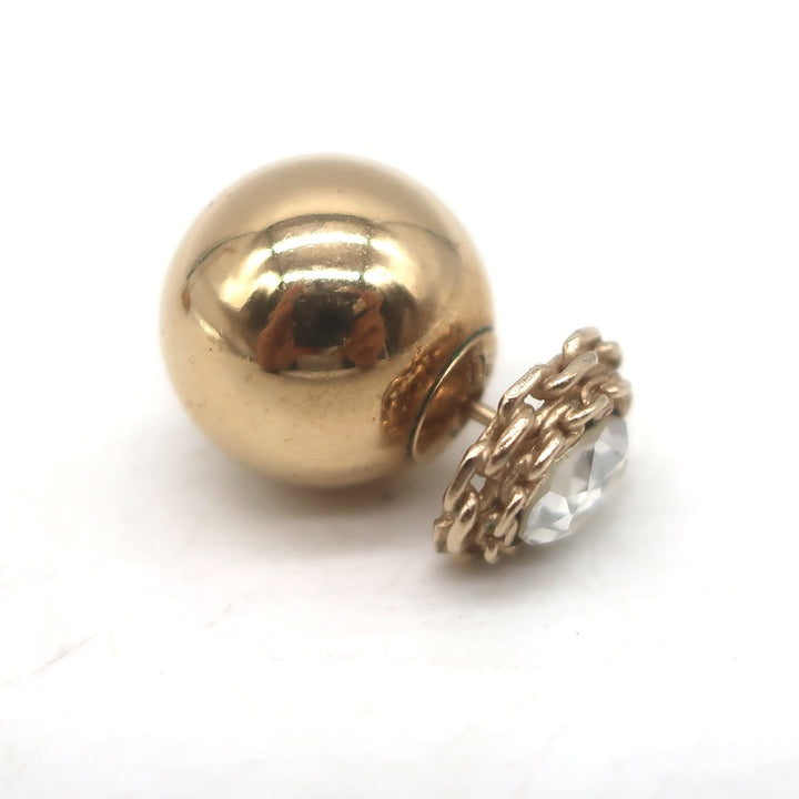 Christian Dior Tribales Crystal Single Stud Earring Rose Gold Plated