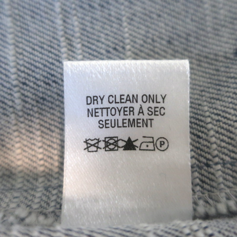 TWP Avast Denim Pullover Hoodie Chambray Cotton-Linen Size Extra Small