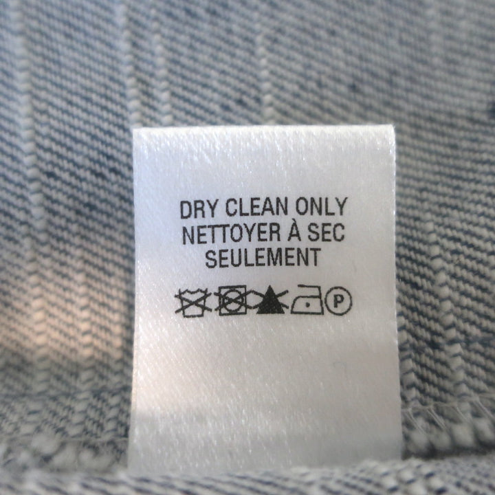 TWP Avast Denim Pullover Hoodie Chambray Cotton-Linen Size Extra Small