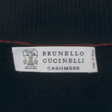 Brunello Cucinelli Cashmere Zip-Up Cardigan Black Size 48