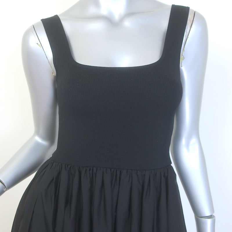 Matteau Stretch Knit and Cotton Maxi Tank Dress Black Size 1 US 2