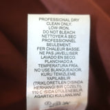 Tibi One-Shoulder Top Brown Satin Poplin Size 4 Short Sleeve Blouse