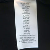 Chloe Frayed-Edge Paneled Wrap Blazer Black Linen-Blend Size 36