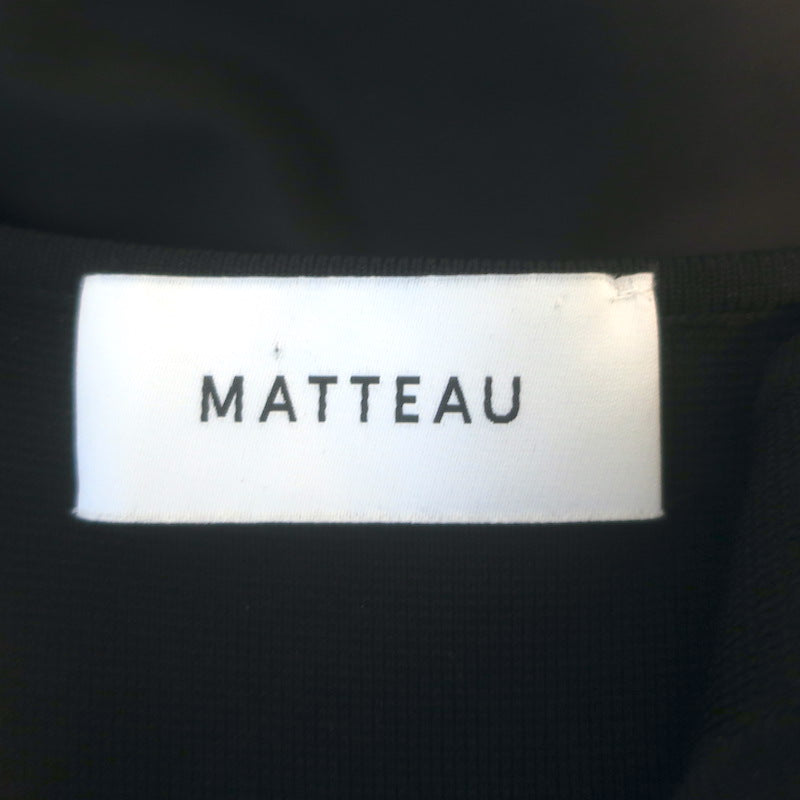 Matteau Stretch Knit and Cotton Maxi Tank Dress Black Size 1 US 2