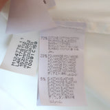 Brunello Cucinelli Monili Trim Button Down Shirt White Stretch Cotton Size Small