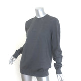 WARDROBE.NYC Oversized Crewneck Sweater Charcoal Merino Wool Size Small NEW