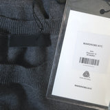 WARDROBE.NYC Oversized Crewneck Sweater Charcoal Merino Wool Size Small NEW