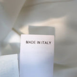 Brunello Cucinelli Monili Trim Button Down Shirt White Stretch Cotton Size Small