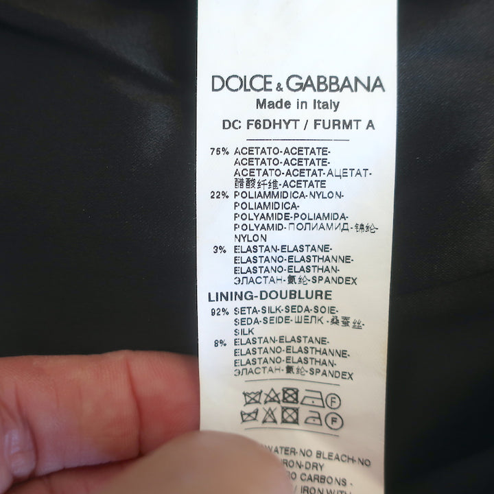 Dolce &amp; Gabbana Foiled Satin Corset Maxi Dress Gold Size 42 NEW