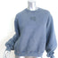 Alexander Wang Puff Logo Crewneck Sweatshirt Blue Size Small