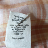 Ulla Johnson Button Down Shirt Nour Light Pink Plaid Size 2 Puff Sleeve Blouse