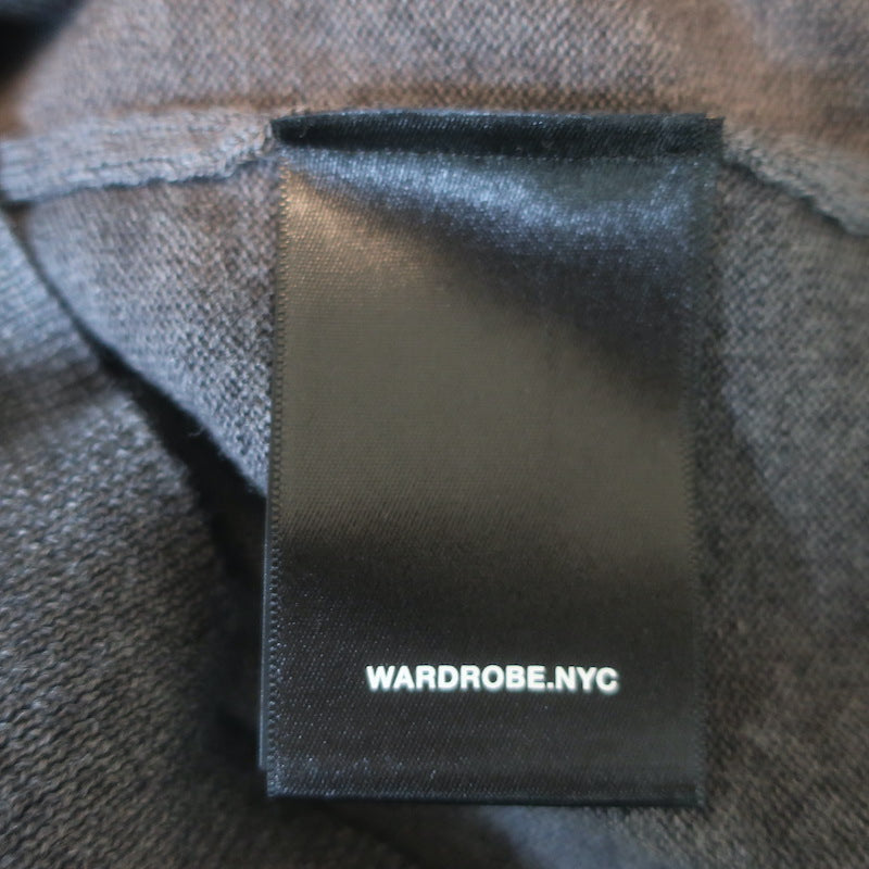 WARDROBE.NYC Oversized Crewneck Sweater Charcoal Merino Wool Size Small NEW