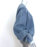 Alexander Wang Puff Logo Crewneck Sweatshirt Blue Size Small