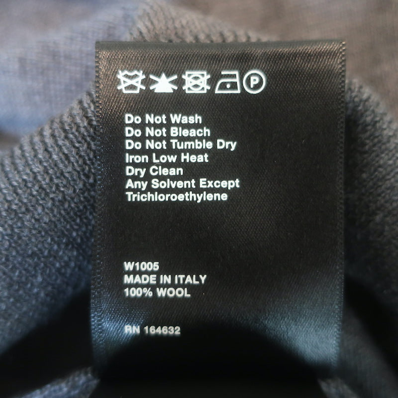 WARDROBE.NYC Oversized Crewneck Sweater Charcoal Merino Wool Size Small NEW