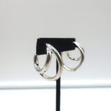 Jennifer Fisher Small Double Lilly Hoops Silver-Plated Brass NEW