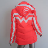 Bogner Drew-D Hooded Down Ski Jacket Fluorescent Pink Size 8