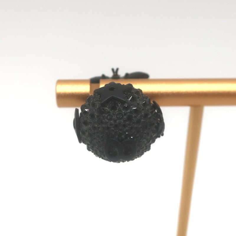 Christian Dior Tribales Crystal Bee Single Stud Earring Black