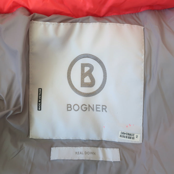 Bogner Drew-D Hooded Down Ski Jacket Fluorescent Pink Size 8