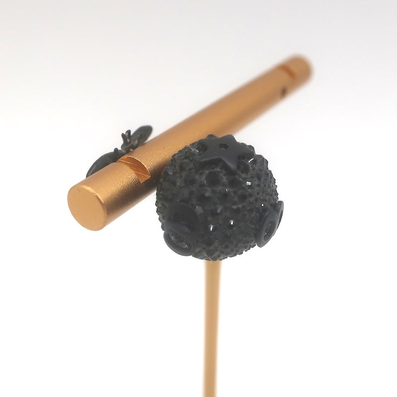 Christian Dior Tribales Crystal Bee Single Stud Earring Black