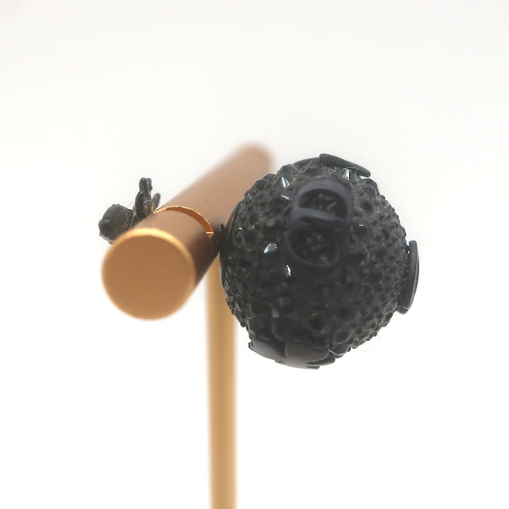 Christian Dior Tribales Crystal Bee Single Stud Earring Black