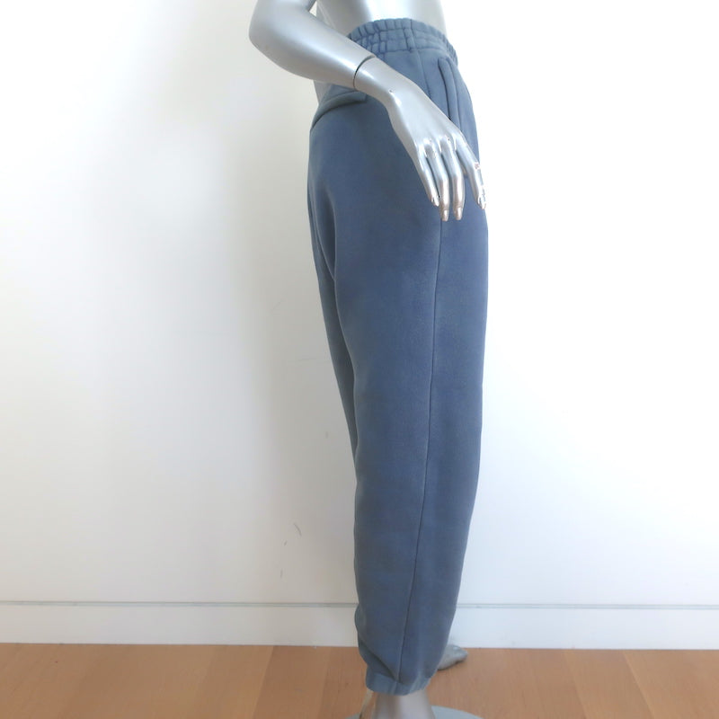 Alexander Wang Puff Logo Sweatpants Blue Size Extra Small