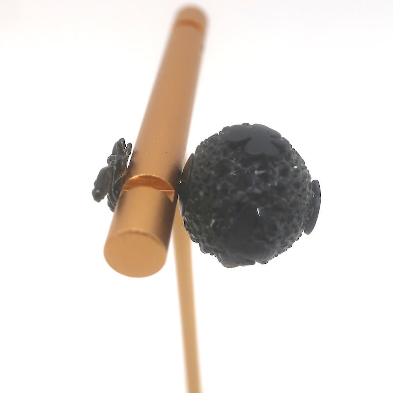 Christian Dior Tribales Crystal Bee Single Stud Earring Black